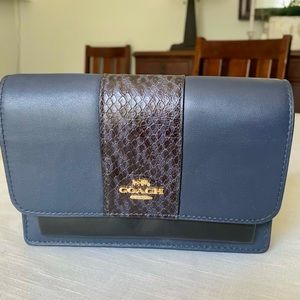 Blue Leather Coach Purse
